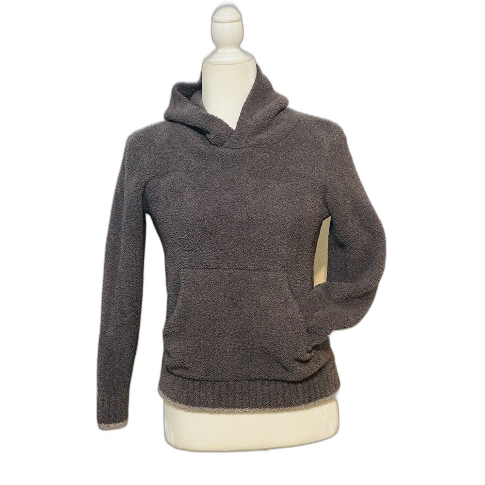 Barefoot Dreams Cozychic Women Size 8/10 Ash Gray Sweater Hoodie Athleisure